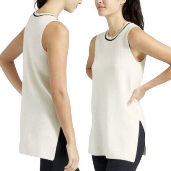 Athleta On The Town Ribbed Sleeveless Sweater Tunic Sz S - Picture 13 of 13